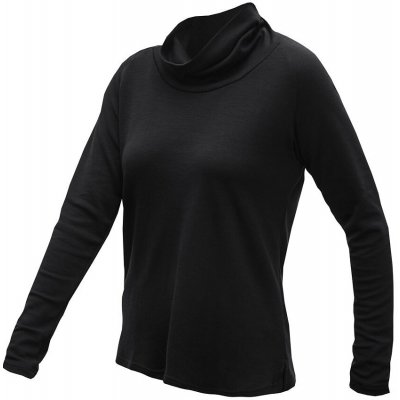 SENSOR MERINO BLEND dámské triko dl.rukáv rolák černá – Sleviste.cz