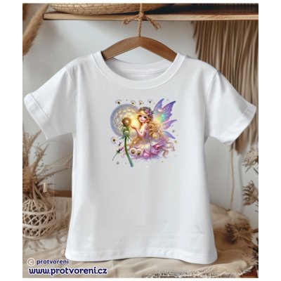 Trička s potiskem Tričko s potiskem dětské VÍLA s pampeliškou 1 ks zvolte Beagle – Zbozi.Blesk.cz