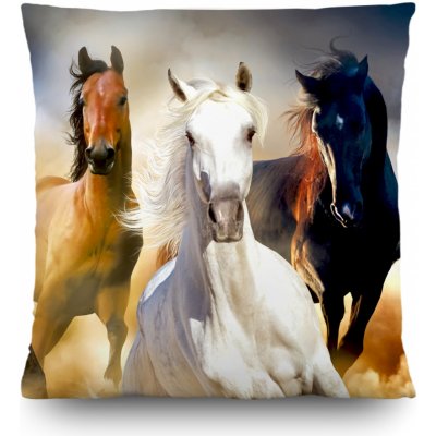 Dekorační polštář Horses CN3602 | 45 x 45 cm – Hledejceny.cz
