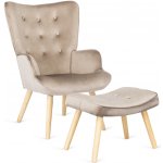 Jaks ušák s podnožkou Lozano béžové – Zbozi.Blesk.cz