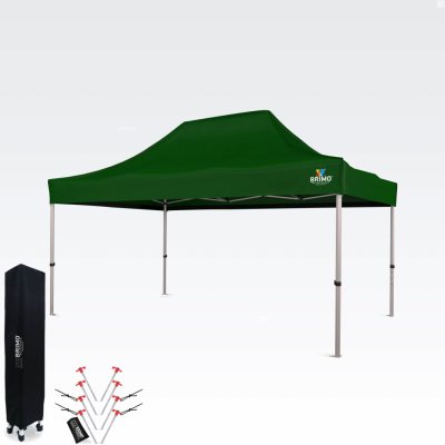 BRIMO Zahradní párty stan 3x4,5 m bez stěn Zelená S. Alu – Zboží Dáma