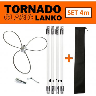 Tornado Clasic Lanko rotační komínový kartáč set 4 m – Zboží Dáma
