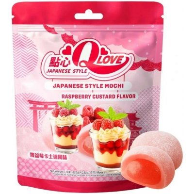 Qlove Japonské Koláčky Custard Malina 120 g – Zboží Dáma