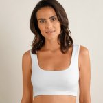 Blancheporte sada 2 bavlněných bolerkových podprsenek, bez kostic bílá +černá – Zbozi.Blesk.cz