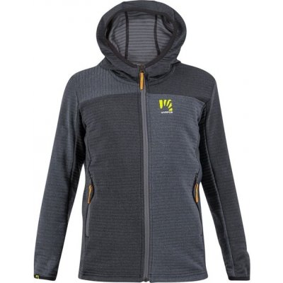 Karpos dětská mikina Nuvolau Kid Full-zip černá – Sleviste.cz