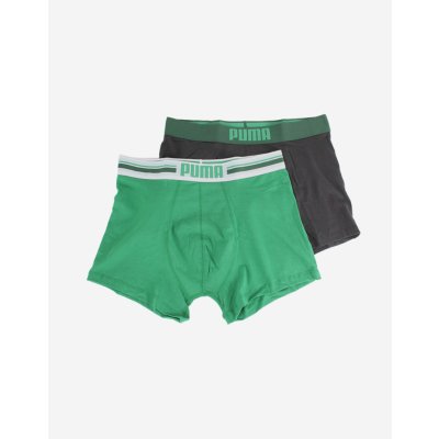 Puma PLACED LOGO BOXER 2P zelené 906519-04 – Zboží Mobilmania