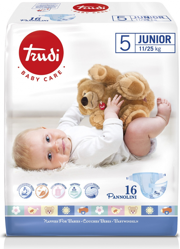 Trudi Baby Dry Fit Junior 11-25 kg 16 ks