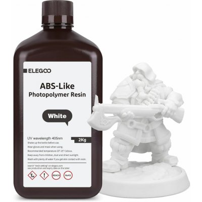 ELEGOO ABS-like Resin 2KG White 50.103.0173 – Zboží Živě