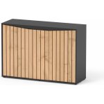 Aquatlantis Splendid 120 skříňka 1/9 černá/Roble Hera Atlas – Zboží Dáma