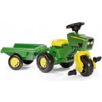 Rolly Toys Šlapací tříkoka John Deere Trac přívěs + zvuk – Zboží Dáma