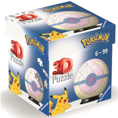 RAVENSBURGER 3D Puzzleball Pokémon Heal Ball 54 ks – Zboží Mobilmania