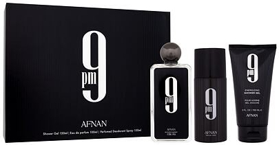 Afnan 9pm : EDP 100 ml + sprchový gel 150 ml + deodorant 150 ml pro muže