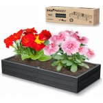 Prosperplast Vyvýšený záhon plastový WOODY 1492x756x250mm antracitový – HobbyKompas.cz