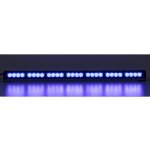 Stualarm LED světelná alej, 28x LED 3W, modrá 800mm, ECE R10