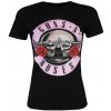 Dámské tričko s potiskem Tričko metal ROCK OFF Guns N' Roses Classic Logo černá