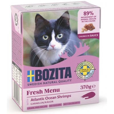 Bozita Cat kousky v omáčce krevety 370 g – Zboží Mobilmania