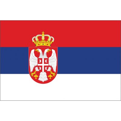 Srbsko vlajka - 30 x 45 cm - tunel, karabina – Hledejceny.cz