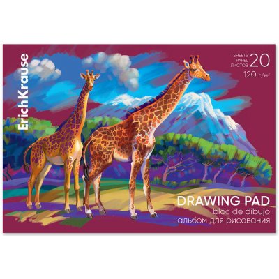 ErichKrause Skicák lepený A4,120 g/m2, 20 listů, Drawing Pad – Sleviste.cz