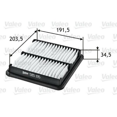Vzduchový filtr VALEO 585195 – Hledejceny.cz
