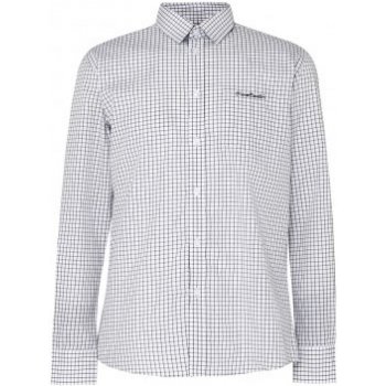 Pierre Cardin Long Sleeve shirt Mens Plain White