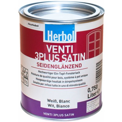 Herbol Venti 3 plus satin 0,75 l bílá – HobbyKompas.cz