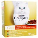 Gourmet Gold Cat kousky se zeleninou ve šťávě 8 x 85 g