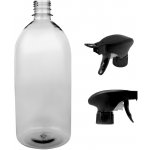 Tera plastová láhev čirá s černým pistolovým rozprašovačem 1 L – Zboží Mobilmania