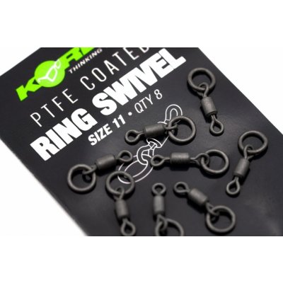 Korda Obratlík PTFE Ring Swivel vel.11 8ks – Zboží Dáma