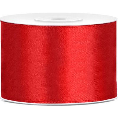 Partydeco stuha saténová 50mm, 25m červená – Hledejceny.cz