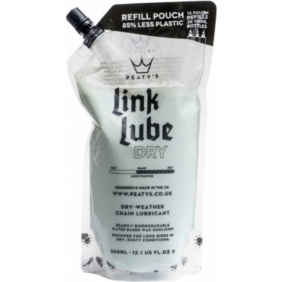 Peaty's Link Lube Dry Refill pouch 360 ml – Zboží Mobilmania