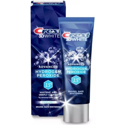 Crest 3D White ADVANCED 2 5% Hydrogen Peroxide Fresh Mint 85 g – Hledejceny.cz