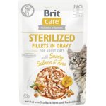 Brit Care Cat Sterilized Fillets in Gravy Savory Salmon&Tuna 85 g – Hledejceny.cz