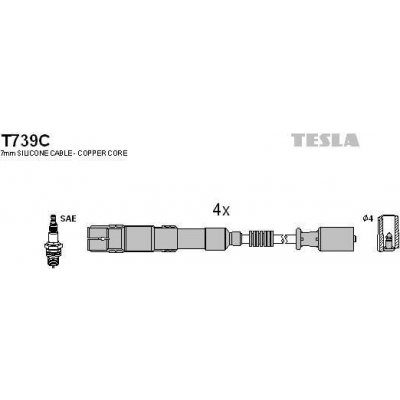 TESLA Zapalovací kabely original TE T739C – Hledejceny.cz