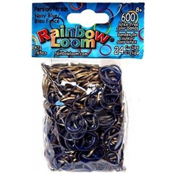 Rainobow Loom originálne gumičky perzské modré/zlaté 600 kusov od 6 rokov