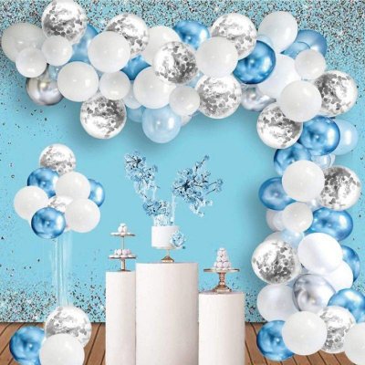 Cakesicq Balónková girlanda bílo modrá – Zboží Dáma