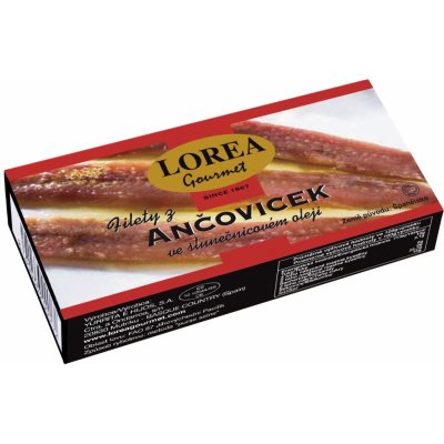 Lorea Ančovičky v rostlinném oleji 45 g – Zboží Dáma