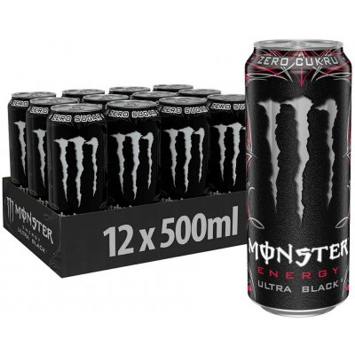 Monster Ultra Black balení 12 x 500 ml – Sleviste.cz