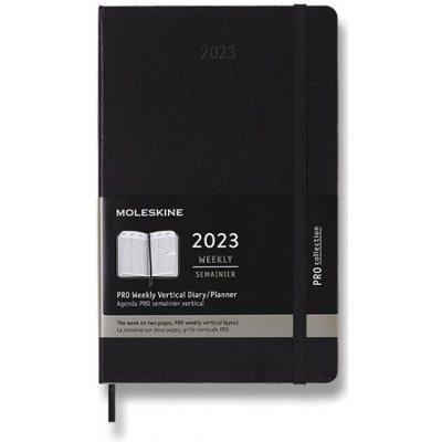 Moleskine PRO A5 týdenní 2023 černý – Zbozi.Blesk.cz