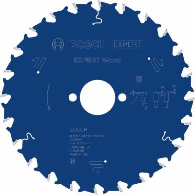 Bosch Pilový kotouč Expert for Wood; 165 x 20 x 2,6 mm, 48 2608644024 – Zboží Mobilmania