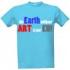 Pánské Tričko Tričko s potiskem Earth art pánské Atoll blue