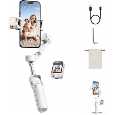 Hohem iSteady V3 Ultra bílý s LED světlem stabilizátor 3osý dálkové ovládání – Zboží Živě