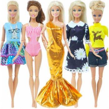 Barbie 5 ks ručně šitých outfitů Mix 8 od 375 Kč - Heureka.cz