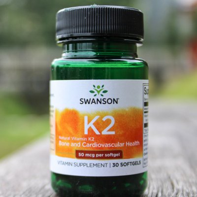 Swanson Vitamín K2 MK7 50 mcg 30 kapslí