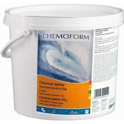 VÁGNER POOL 911020300 Chemoform chlórové tablety rychlorozpustné mini - 3 kg – Hledejceny.cz