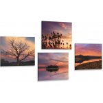 Dreamvido Set obrazů příroda plná romantických barev Varianta: 4x 60x60 – Zboží Mobilmania