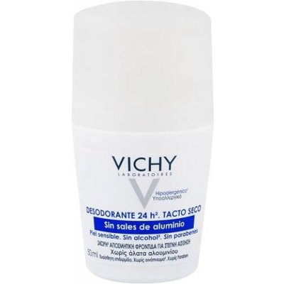 Vichy deodorant kuličkový deodorant roll-on pro citlivou pokožku 24Hr Deodorant Dry Touch 50 ml, pro ženy