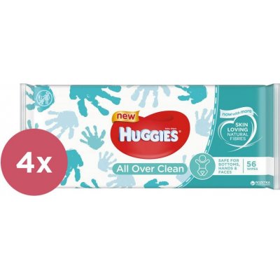 2x HUGGIES® Single All Over Clean Ubrousky vlhčené 56 ks
