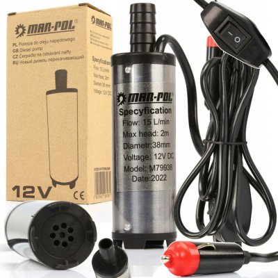 ČERPADLO PONORNÉ NA PALIVO VODU 12V 38mm ZAPALOVAČ – Sleviste.cz