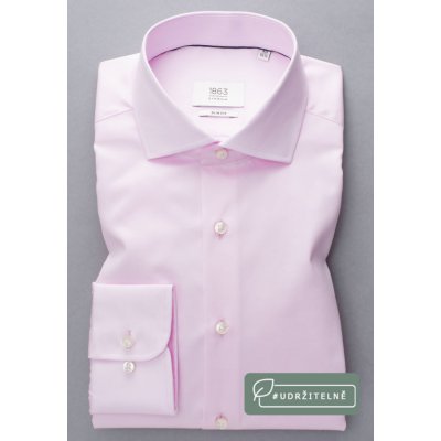 Eterna slim fit košile dlouhý rukáv "Uni Twill" růžová 8005_50F682