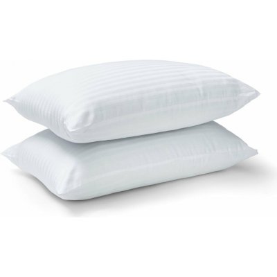 Catherine Lansfield Hotel Satin Stripe polštář bílá 48x74 – Sleviste.cz